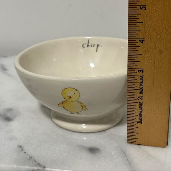 Charming Cream Bowl with Chick Design Rae Dunn chirp VTG - Picture 10 of 12